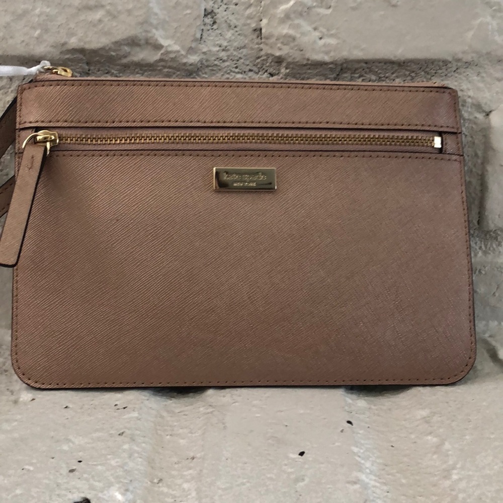 NWT KATE SPADE Laurel Way Tinie Wristlet Rosegold